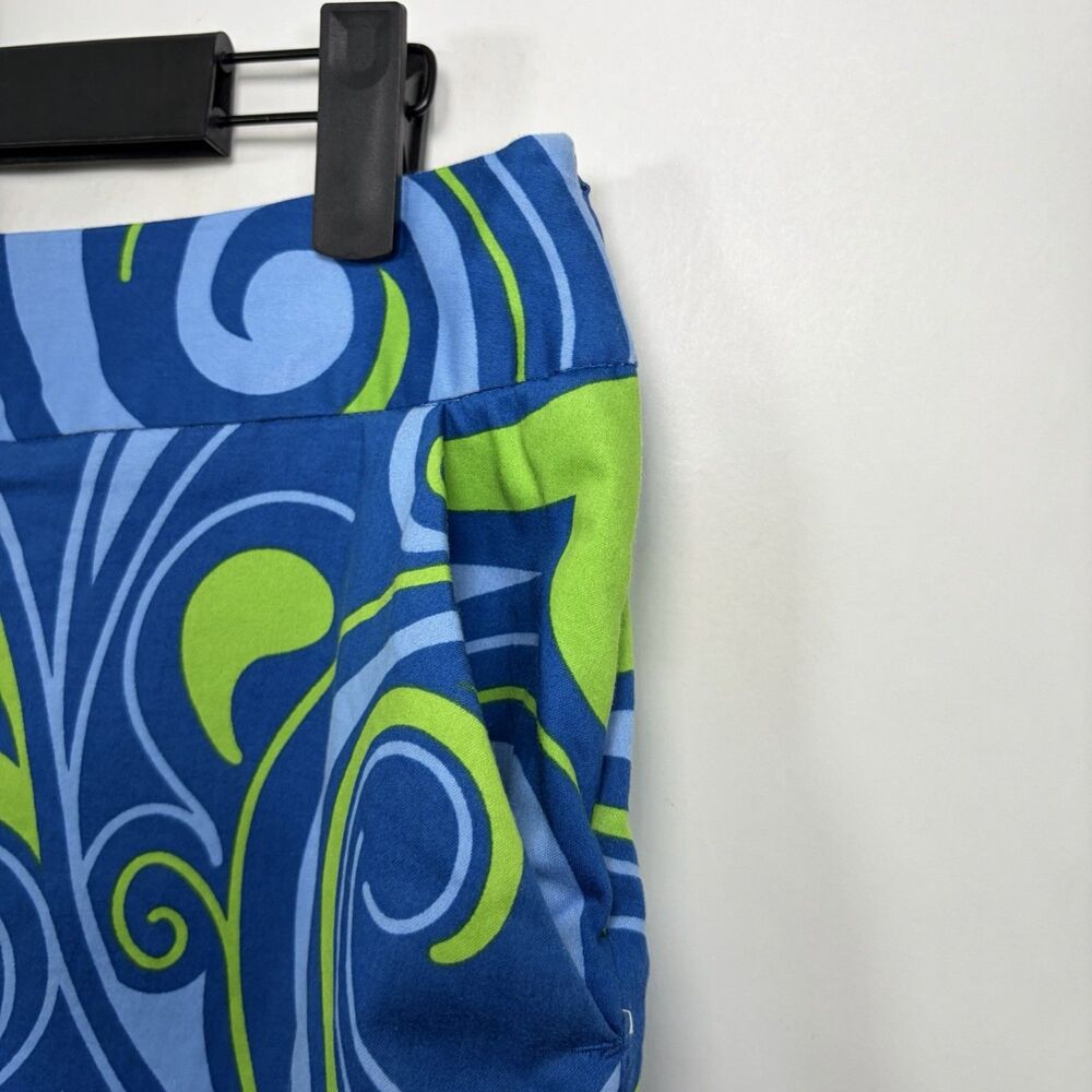 Loudmouth Ladies Golf Skort Womens Size 4 Green Blue Geometric 30” Waist - Picture 3 of 10